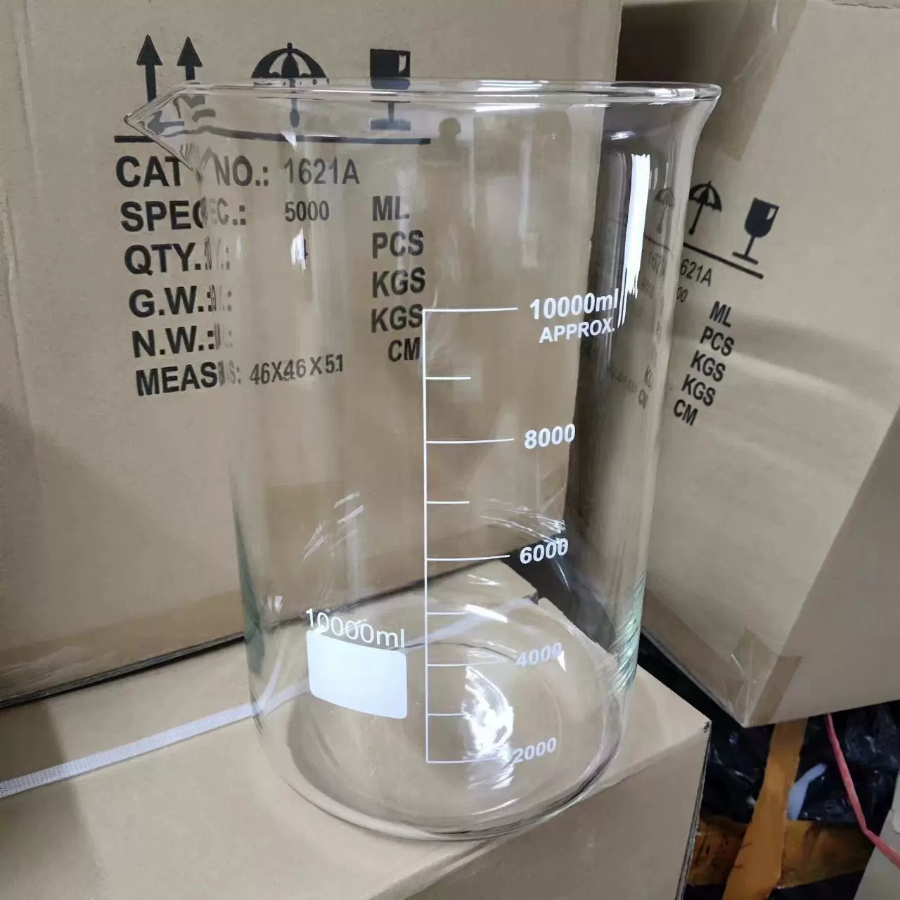 烧杯大口杯高硼硅玻璃10L10000ml