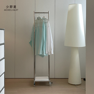 小户型落地衣架卧室小型不占空间移动简易衣帽架置物架可定制