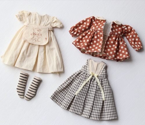 【不想长大的木木】小布blythe娃衣 橘色套装 ob24 ob22 六分尺寸