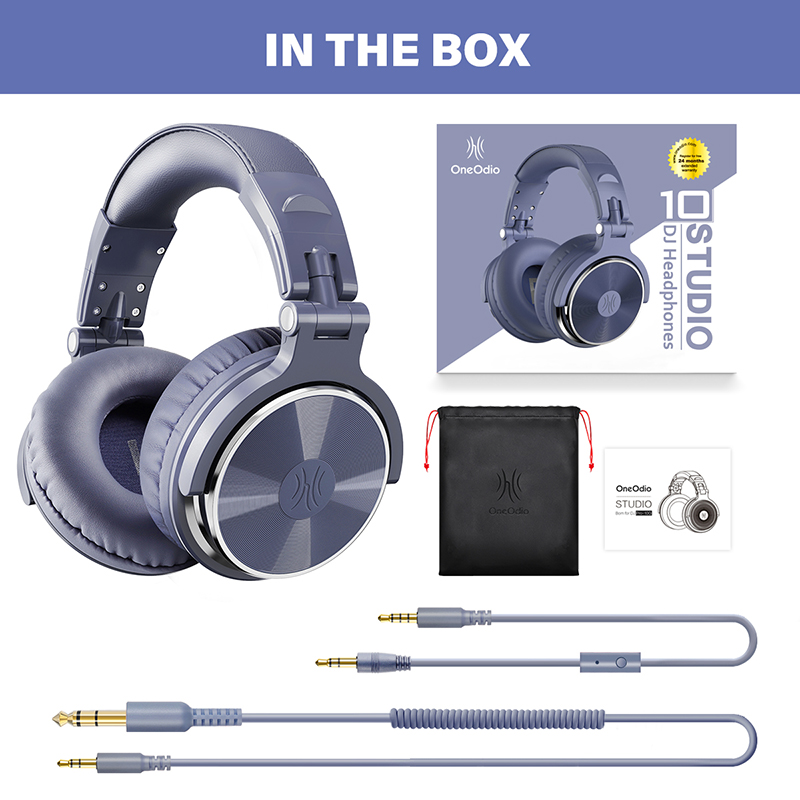 OneOdio监听头戴耳机6.5有线DJ打碟机调音台录音棚直播声卡耳机