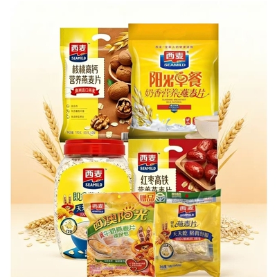 西麦燕麦片 3254g 营养家庭组合装  即食免煮早餐冲泡多口味