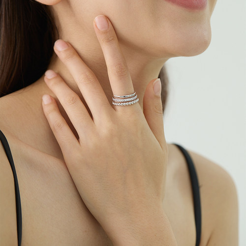 JudyCollins叠戴戒指组合