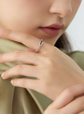 JudyCollins925叠戴指环小众