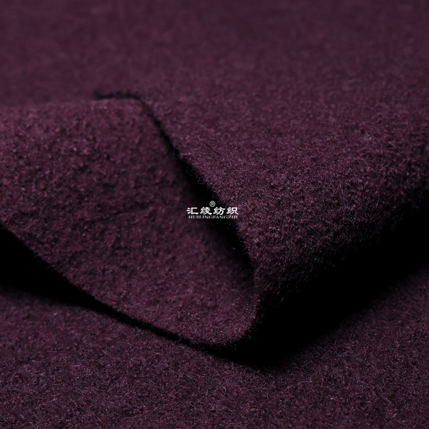 进口蓬松枣红色圈圈全羊毛100%wool毛料布料冬季双面大衣斗篷面料,居家布艺,海绵垫/布料/面料/手工diy,淘宝优惠券,粉丝福利购,淘宝优惠卷