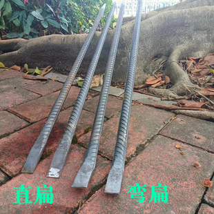 周师傅25粗镙纹钢撬棍 撬杠 铁笔 采石钢钎 修路撬石头拆木箱工具