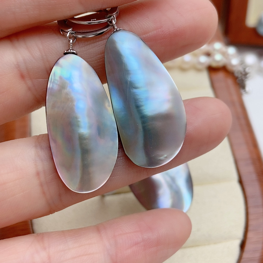 精致无暇无核海水马贝，纯银耳环,珠宝/钻石/翡翠,耳饰,淘宝优惠券,粉丝福利购,淘宝优惠卷