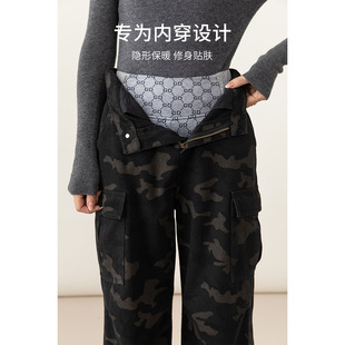女迷彩 两穿轻薄羽绒裤 忆霏冬季 内穿白鸭绒内胆加厚抗寒打底保暖裤