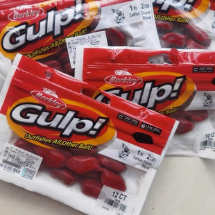 BERKLEY美国贝克力活能饵400倍猪肝软饵诱鱼血块Gulp黑坑路亚假饵