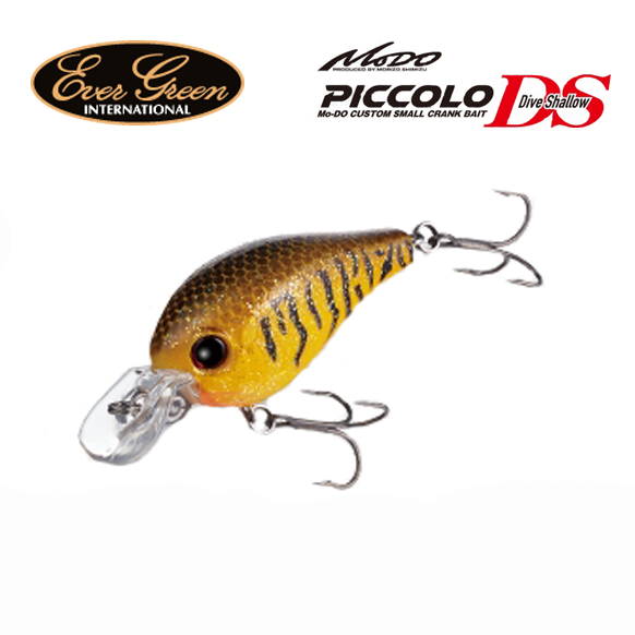 日本原装EverGreen新品PICCOLO浅泳层路亚小胖子6.4g清水盛三MODO