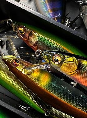 日本原装Megabass悬浮米诺ONETEN JR远投翘嘴鲈鱼路亚假饵10.5g