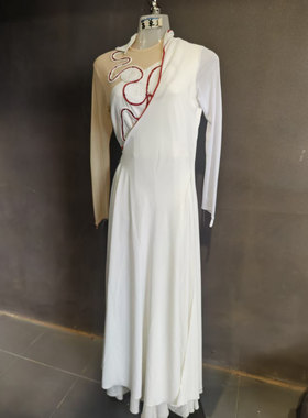 2026春季白色汉服套装女古装飘逸长裙演出服仙气定制当代舞