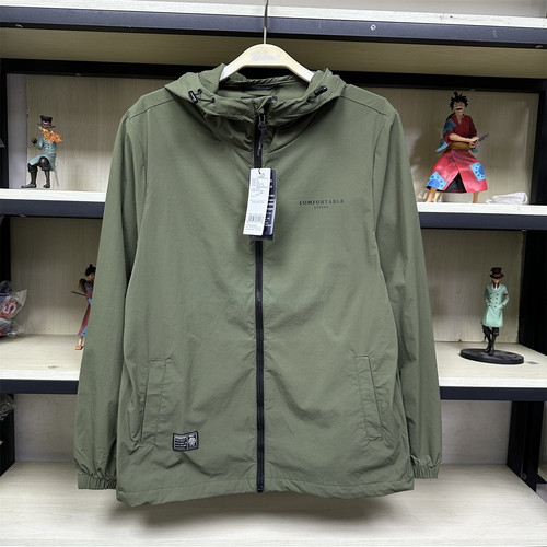 班尼路秋季新品男装简约潮休闲轻薄防水风衣连帽外套8822307M038