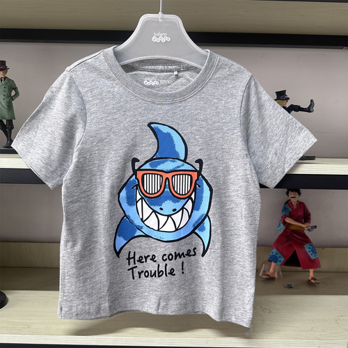 班尼路夏季新款动漫印花儿童t恤卡通纯棉半袖男童装上衣82901206