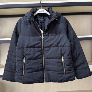 收腰连帽可拆卸长袖 秋冬款 夹棉外套88737914 Baleno女装 班尼路正品