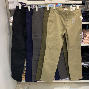 男纯色潮流直筒裤 显瘦休闲长裤 子88942031 修身 班尼路2020秋冬新款