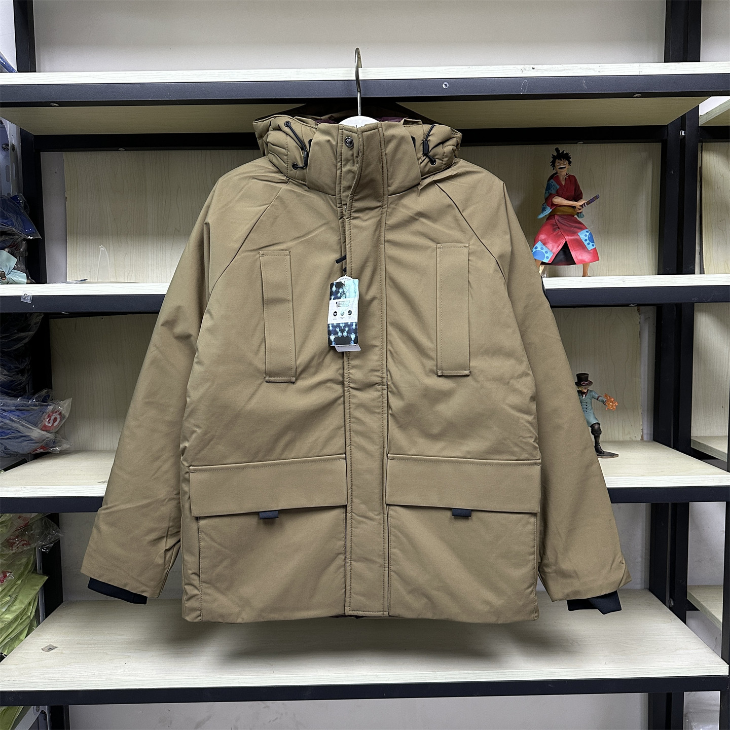 班尼路冬装新款帽子可拆加厚羽绒服保暖纯色外套男8821308M003