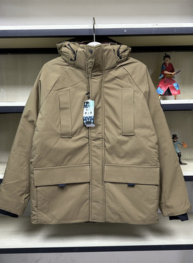 班尼路冬装新款帽子可拆加厚羽绒服保暖纯色外套男8821308M003