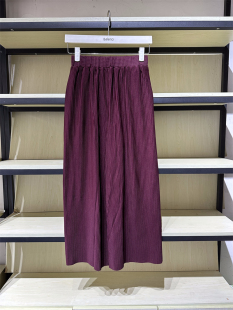 百搭通勤束腰宽松直筒阔腿休闲裤 女装 88912926 新品 班尼路春夏季