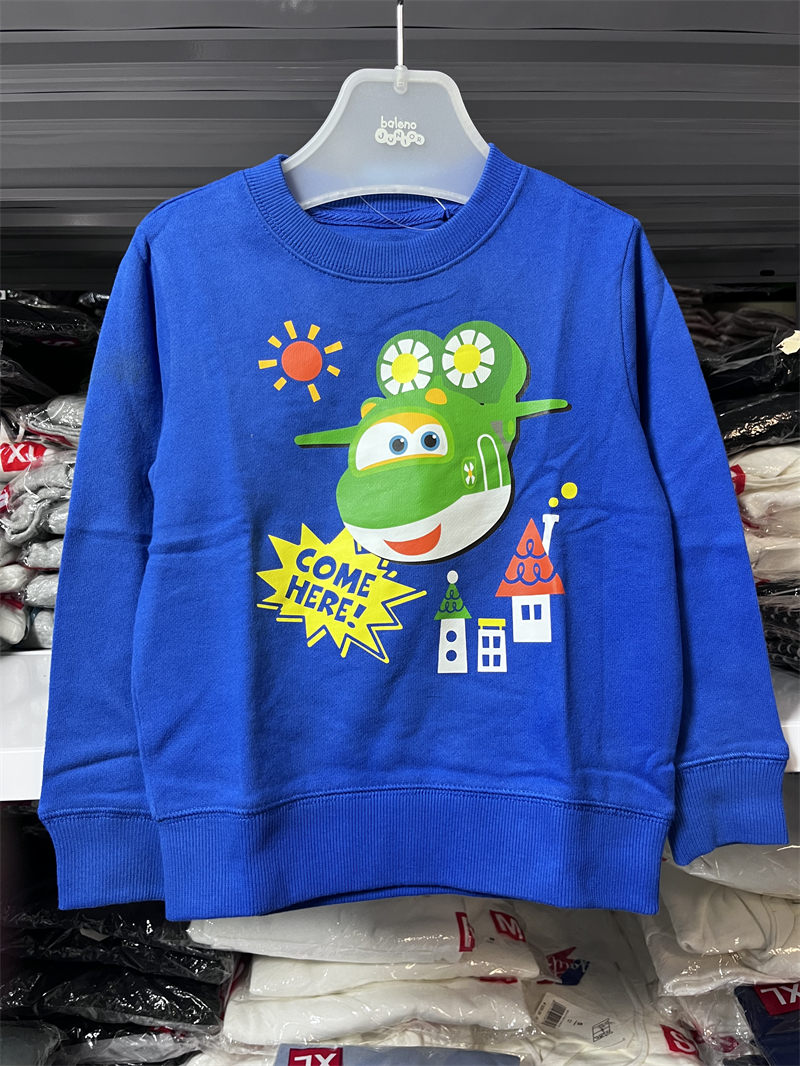 班尼路童装秋装新款男童卫衣 卡通超级飞侠纯棉舒适上衣82831689