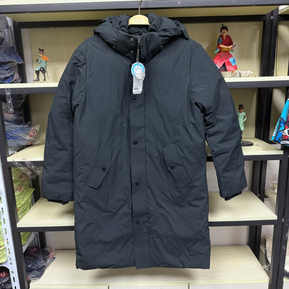 班尼路urban时尚都市系列男装中长款秋冬连帽羽绒服外套85937556