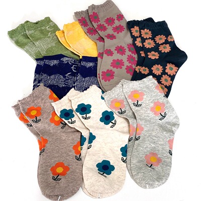 日单春秋基础松口舒适棉袜女袜