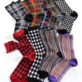 条纹 游曳 日单春秋羊绒百搭女袜中筒袜堆堆袜撞色舒适