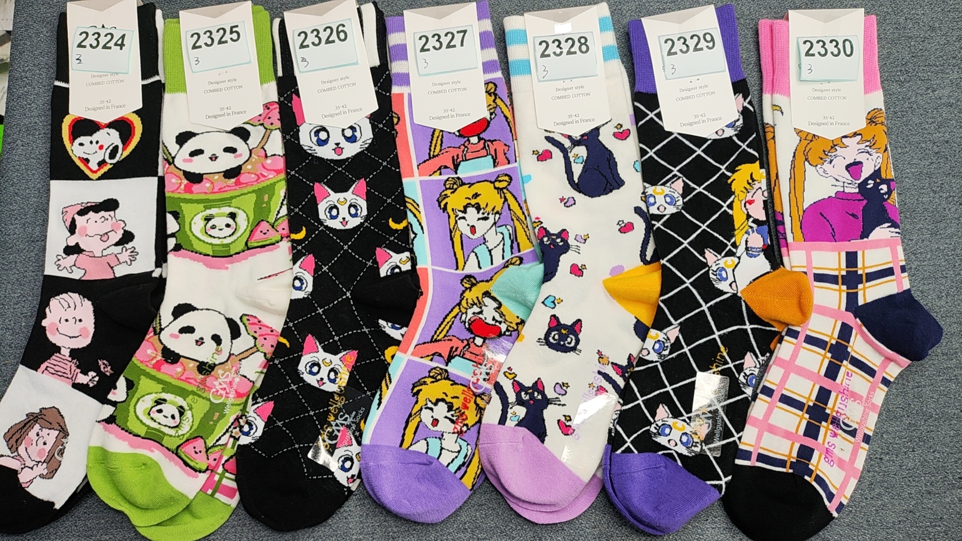 3【2200号起】GMSwellgushine万国山长袜中长筒袜子全场满50包邮