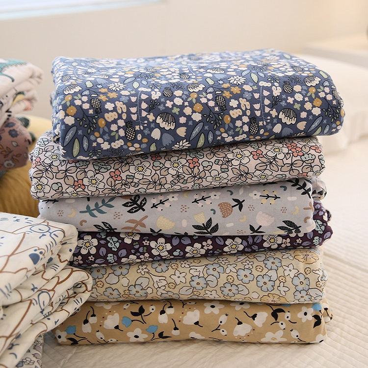 a类ins风碎花天竺棉被套清新碎花150x200x230单双人被罩印花被单