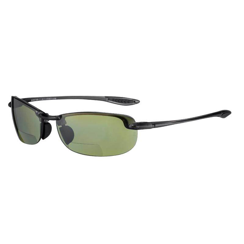 代购MauiJim男女太阳镜偏光防眩光高清视野抗紫外线半框灰色