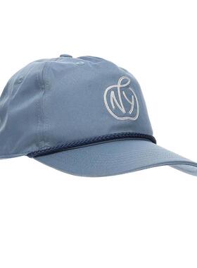海外代购Puma/彪马男士帽子可调节透气平檐蓝色休闲运动
