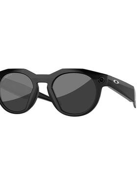 日本代购Oakley/欧克利女士太阳眼镜圆框黑色户外运动运动墨镜