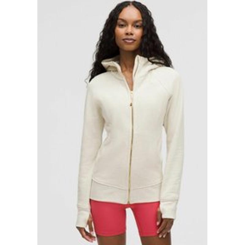 lululemon露露乐蒙女款连帽拉链瑜伽外套 轻盈保暖弹性面料 舒适