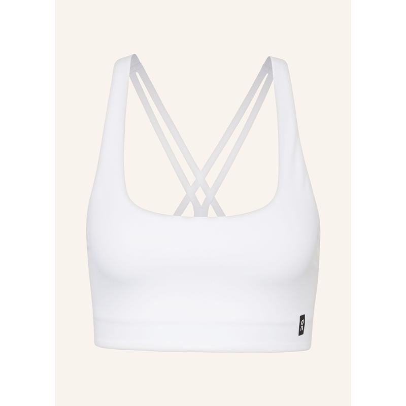 代购ON昂跑女士文胸聚拢支撑白色无痕运动健身运动内衣爆款简约