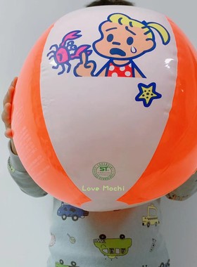 日本代购现货原田治osamu goods充气球沙滩球可爱卡通野餐垫推荐