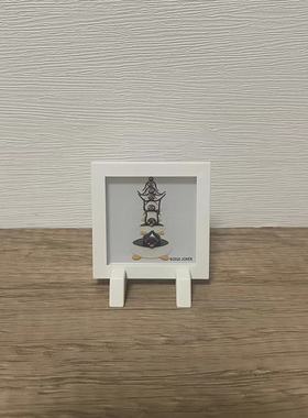 日本pingu企鹅家族飘雪40周年水晶球迷你相框摆件迷你锁日记本锁