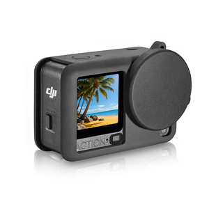 适用大疆Action6硅胶套镜头盖保护套运动相机保护套防摔壳手绳