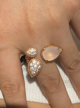 轻奢浪漫主义粉色系配饰戒指