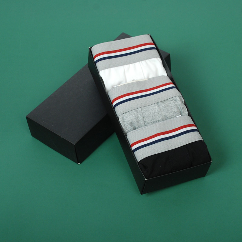 潮牌条纹纯棉中性纽扣宽边平角内裤女款三角四角纯色裤头,女士内衣/男士内衣/家居服,平角裤,淘宝优惠券,粉丝福利购,淘宝优惠卷