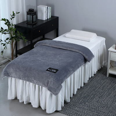 美容床被金貂绒面料可水洗防静电