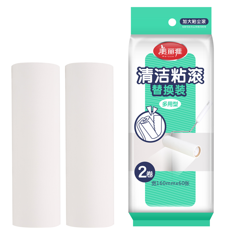 美丽雅衣物除尘滚筒粘毛器替换装