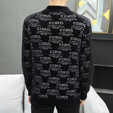 K6826-P55秋冬加厚提花水晶貂绒针织毛衣，男装针织衫/毛衣，星座1215-1