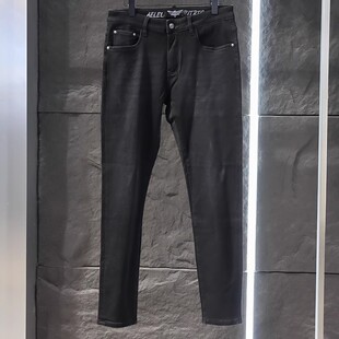 阿家的 百搭男装尾货 青年秋冬厚实品质修身休闲中弹牛仔裤3191