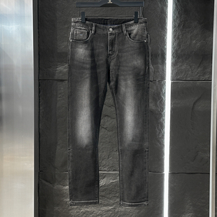 费拉家 机场货高端男装尾货 秋冬款舒适休闲百搭直筒牛仔长裤0708