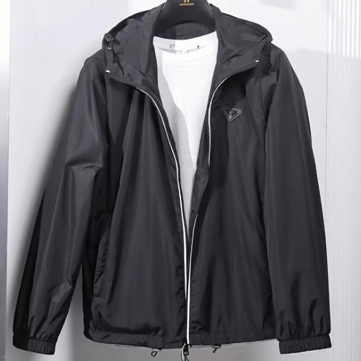 P家 新款男装尾货 时尚休闲连帽秋冬款薄款青年宽松夹克外套D897