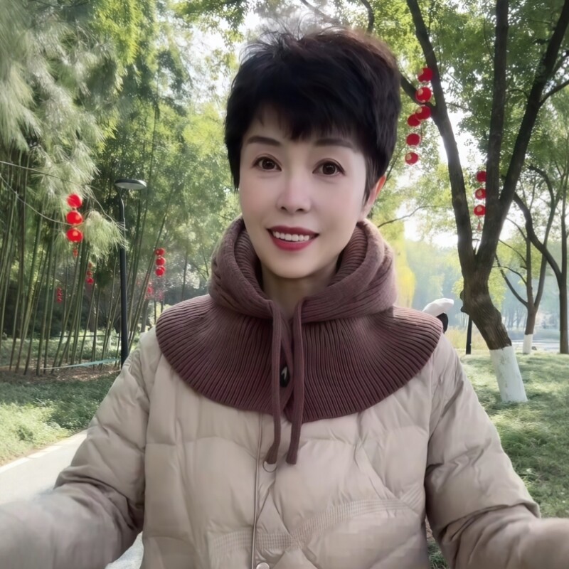 帽子女士冬加厚羽绒服领子防脏神器洋气防风寒套头针织帽围脖一体