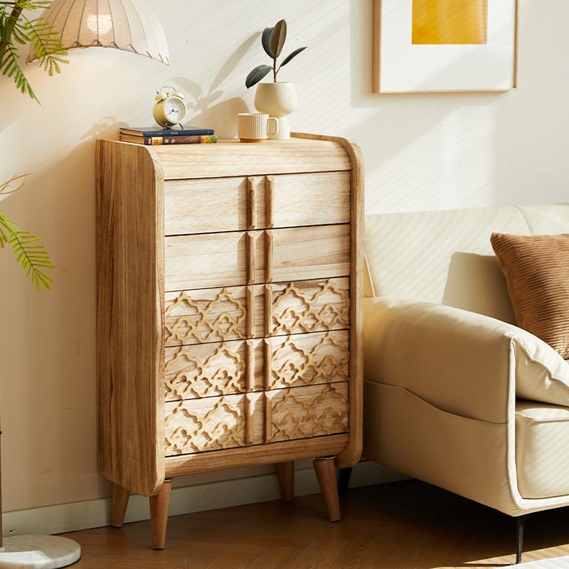 实木中式风抽屉式斗柜收纳柜