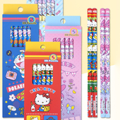 KUROMI三丽鸥家族学习用品环保HB铅笔套装 香港正版 儿童卡通Kitty