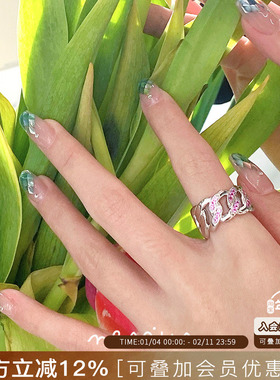 Vita Planet买手店nescius古巴链戒指宽戒原创设计小众高级感指环