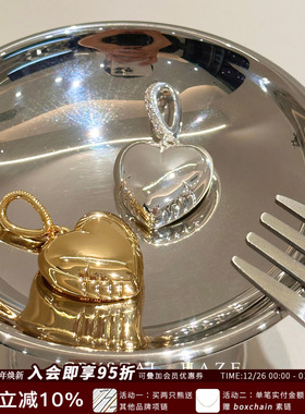 现货CRYSTAL HAZE正品爱心气球钻扣吊坠项链小众个性时尚金银两色