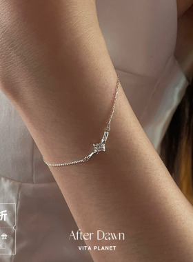 AfterDawn925纯银树枝锆石手链
